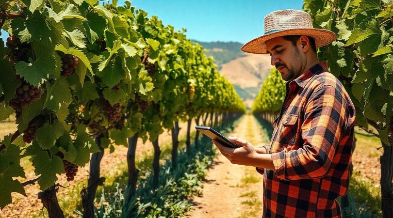 4 Usos de la IA  para el Cultivo de la Uva